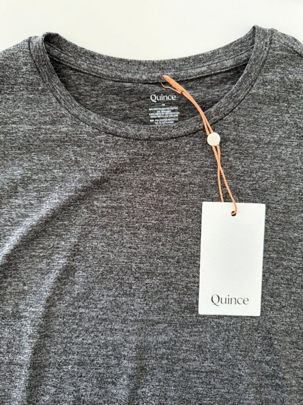 Quince Charcoal Flowknit Breeze T-Shirt Size XS NWT - Picture 4 of 5